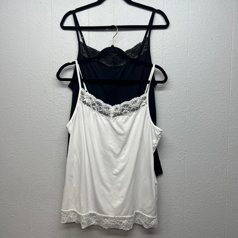 Apt. 9 Bundle of Two Lace Trim Tank Tops Womens XL Casual Baselayer Sleepwear